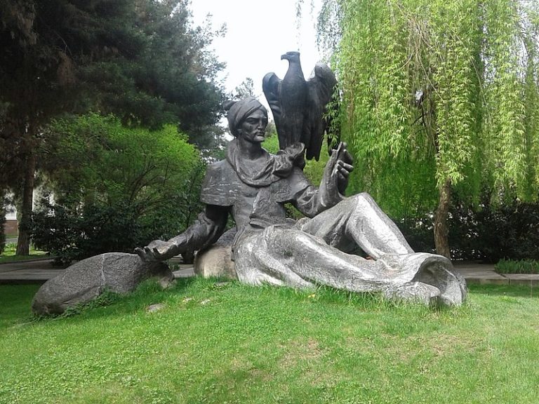 Statue of Omar Khayyam in Dushanbe, capital of Tajikistan_Public Domain ...